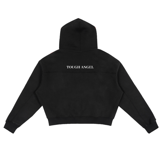 Signature Zip-Up Boxy Hoodie